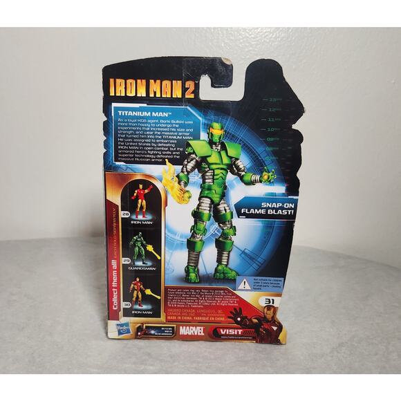 Marvel Iron Man 2 4" Titanium Man Action Figure With 3 Armor Cards New 2009 - Picture 3 of 8